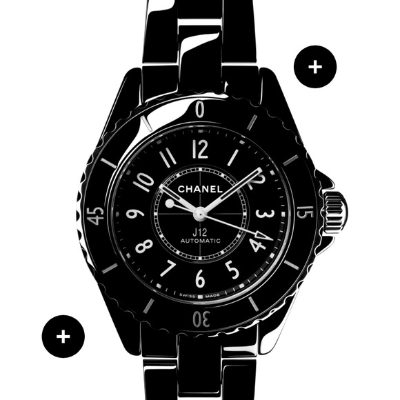 Chanel J 12 Black Ceramic Watch **worn 2-5 times at most** - Picture 1 of 1